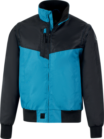 WIATRÓWKA 2 W 1 Z POLIESTRU OXFORD POWLEKANEGO PU, ODPINANE RĘKAWY, PODSZEWKA Z POLARU L