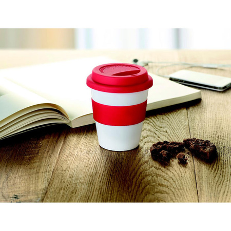 Kubek PP, silikonowe wieczko