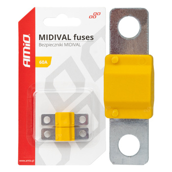 Bezpieczniki samochodowe MIDIVAL MTA 2 szt. 60A AMIO-03476