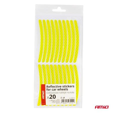Odblaskowe naklejki na koła samochodowe