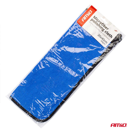 Ściereczka do polerowania samochodu mikrofibra 30x40 cm 600g/sqm AMIO-02868