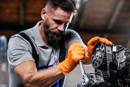 Rękawice nitrylowe Mercator GoGrip Orange 50 sztuk rozmiar S