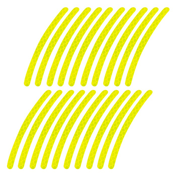 Odblaskowe naklejki na koła samochodowe