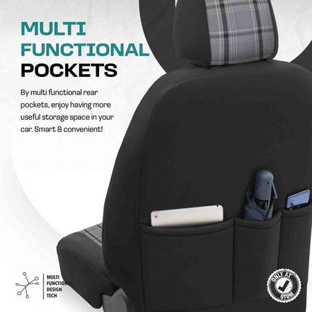 Komplet pokrowców na fotele samochodowe OTOM GTI 811 3-ZIP