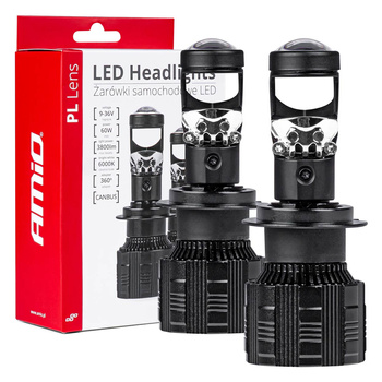 Żarówki samochodowe LED PL Lens soczewka H7 AMIO-03668