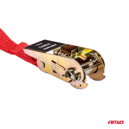 Pasy transportowe z napinaczem - zestaw komplet 700 kg 25 mm 4,5 m 4 szt. BELT-03 AMIO-02496