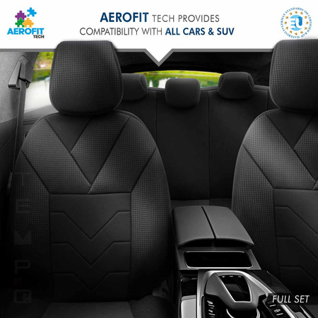 Komplet pokrowców na fotele samochodowe OTOM TEMPO 1501 BLACK NZ
