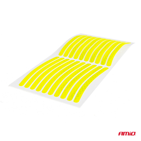 Odblaskowe naklejki na koła samochodowe