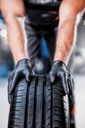 Rękawice nitrylowe Mercator GoGrip Black 50 sztuk rozmiar M