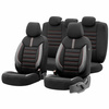 Komplet pokrowców na fotele samochodowe OTOM LIMITED 101 BLACK/RED 3-ZIP