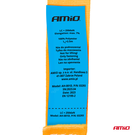 Zestaw pasy transportowe i linki elastyczne AMIO-03293