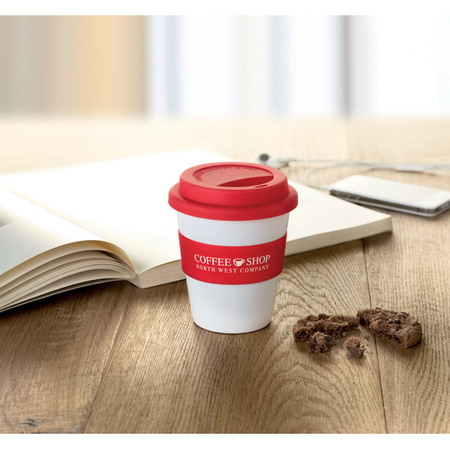 Kubek PP, silikonowe wieczko