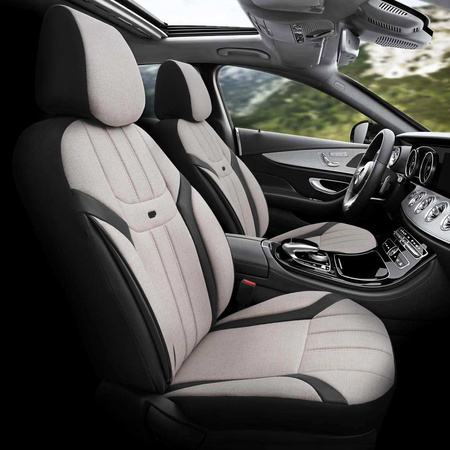 Komplet pokrowców na fotele samochodowe OTOM SWAN 503 BEIGE 3-ZIP