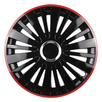 Kołpak FALCON 14" czarny z czerownym rantem