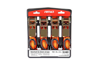 Pasy transportowe z napinaczem - zestaw komplet 700 kg 25 mm 4,5 m 4 szt. BELT-03 AMIO-02496